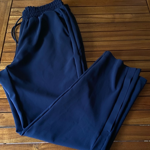 Athleta Metropolis Straight Leg Pant PrimaTwill Navy Blue sz.8 - Picture 4 of 10